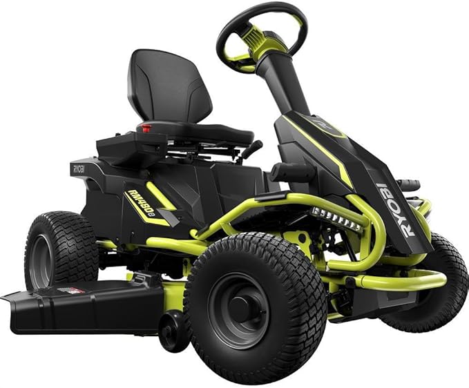 Ryobi 38in Electric Back Engine Riding Lawn Mower
