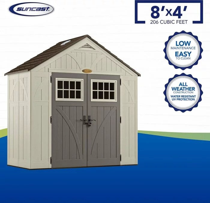 Suncast 4in x 8in Tremont Storage Shed